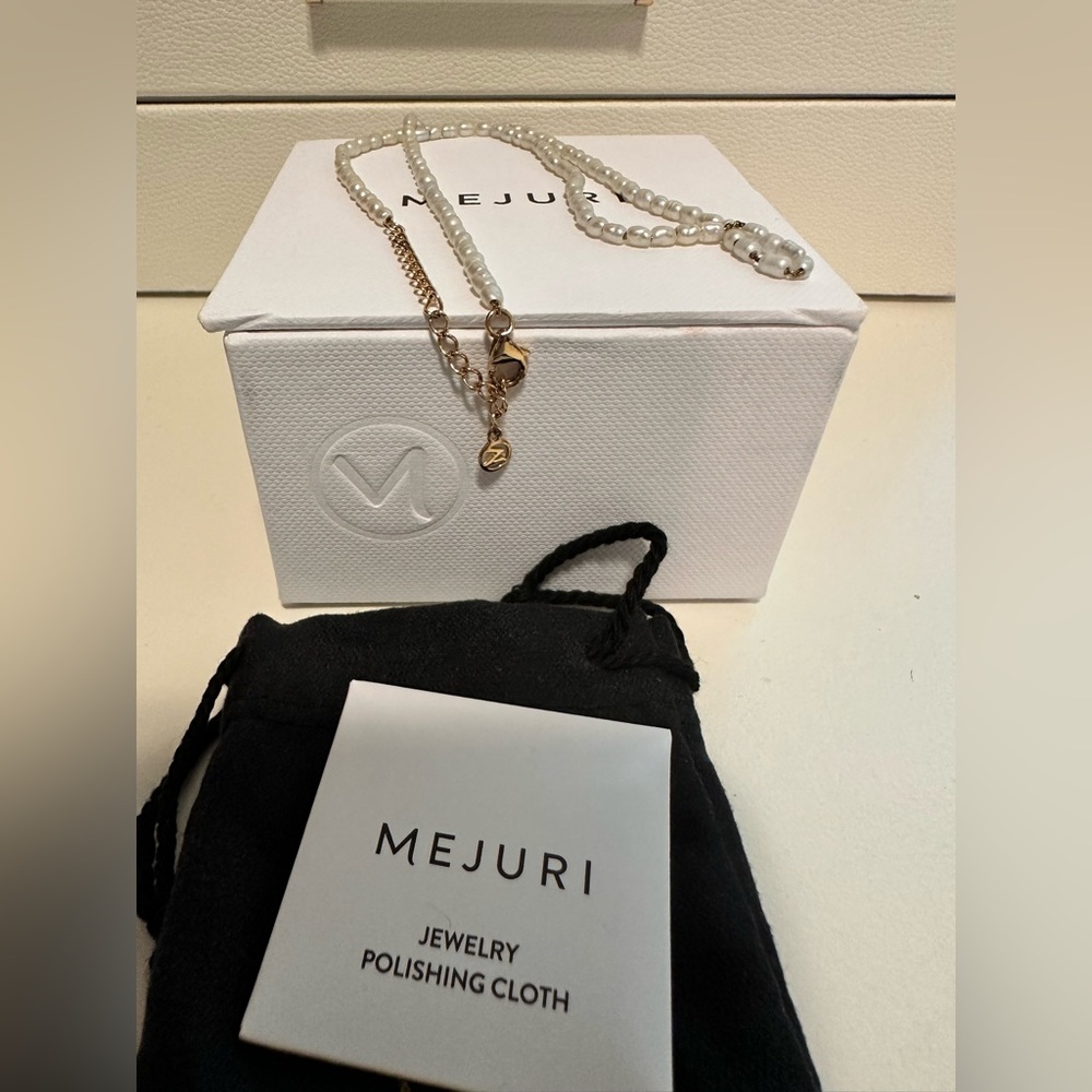 Mejuri Tiny Pearl Necklace